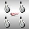 Service Caster 5 Inch 316SS Thermoplastic Rubber Swivel 1-7/8 Inch Expanding Stem Caster Set SCC-SS316EX20S514-TPRB-178-4 - alternate 3